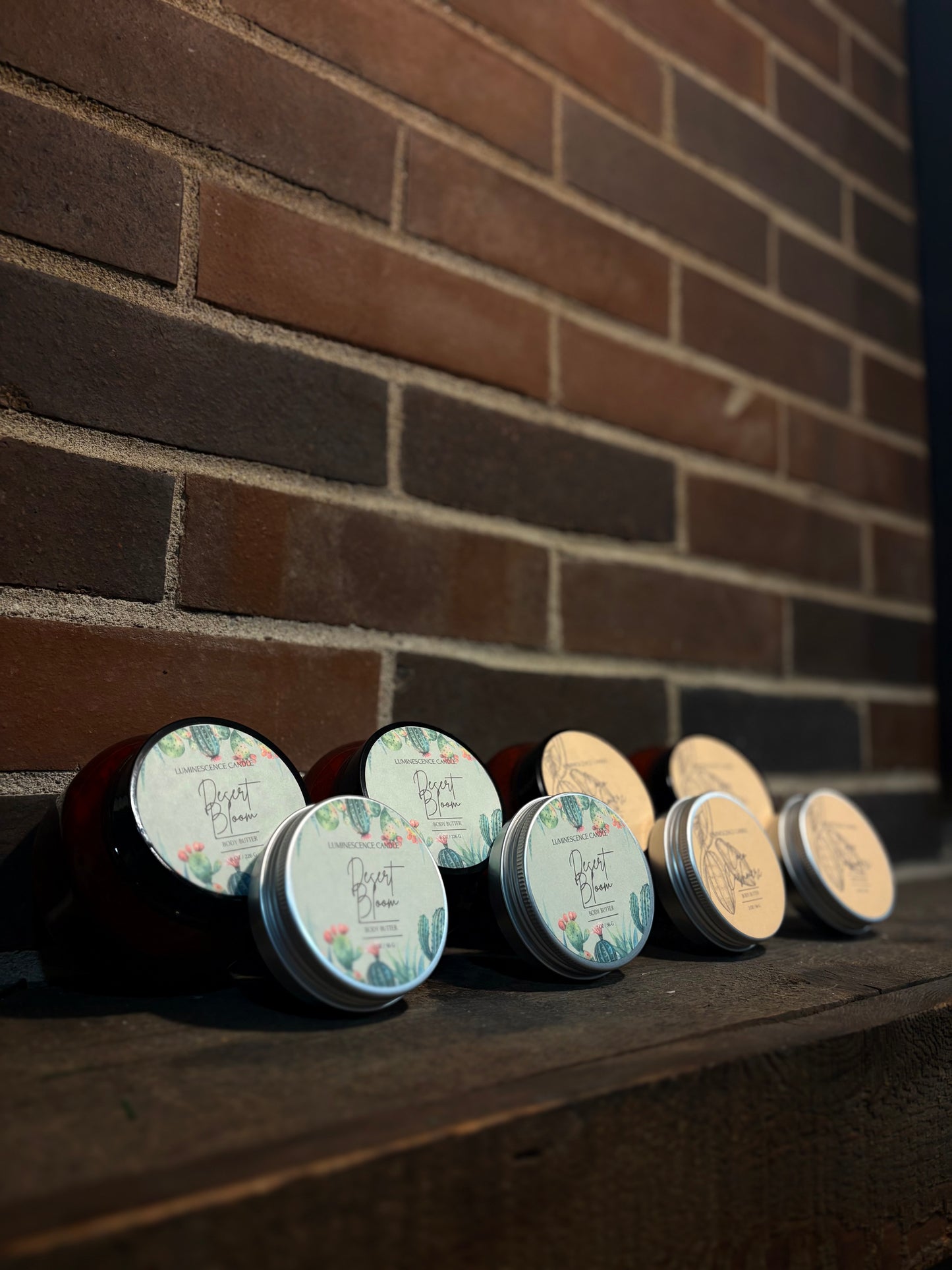 Body Butter Large Amber Jar 8oz