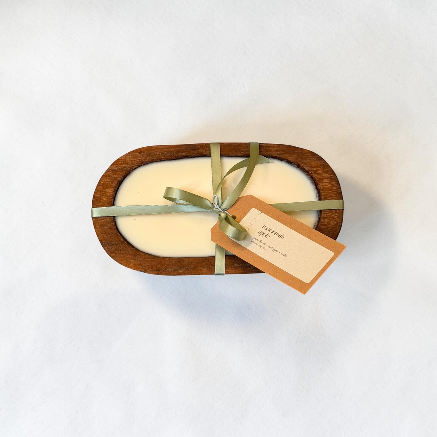 Dough Bowl Wooden Wick 12oz