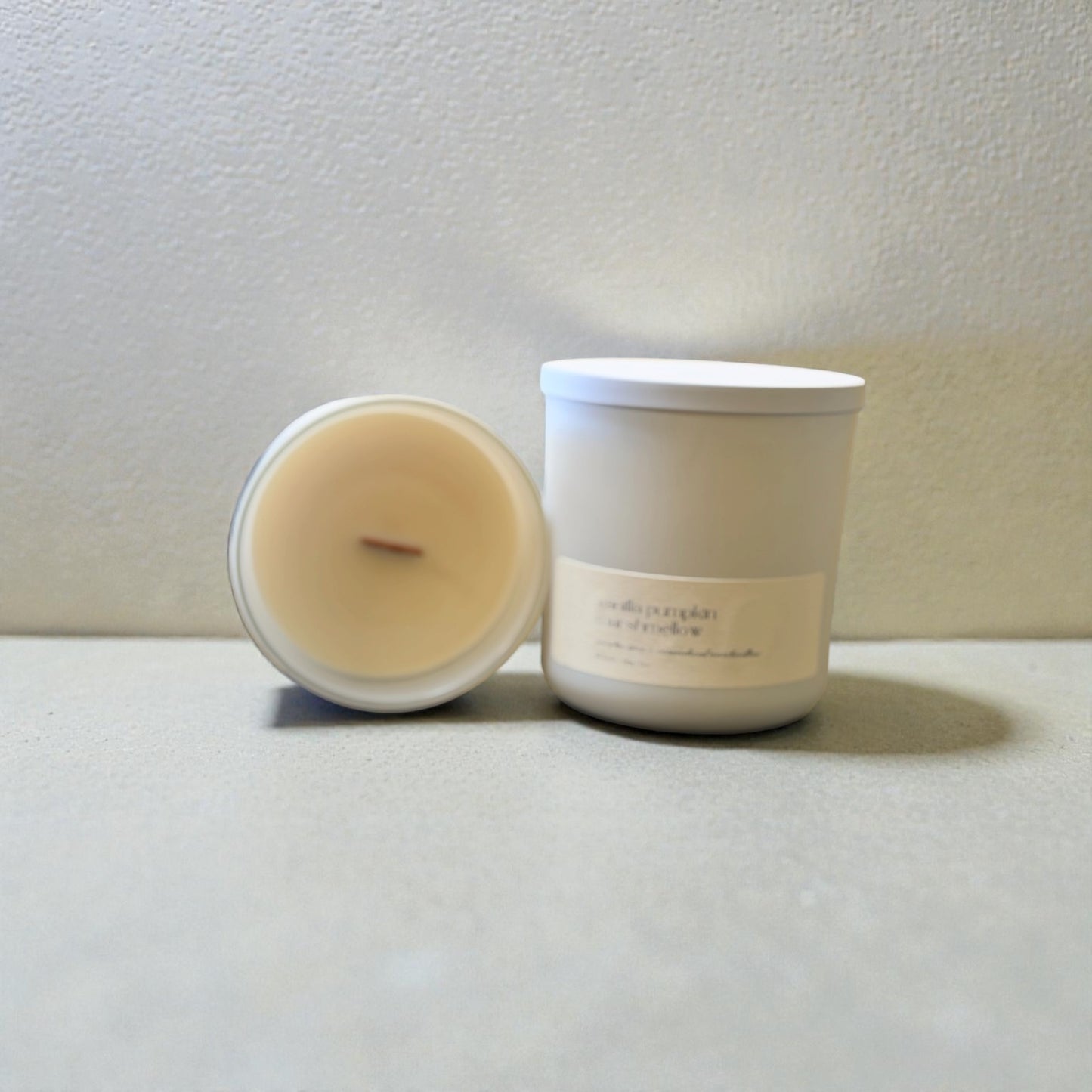 Luxe Glow White Glass Candle 12oz